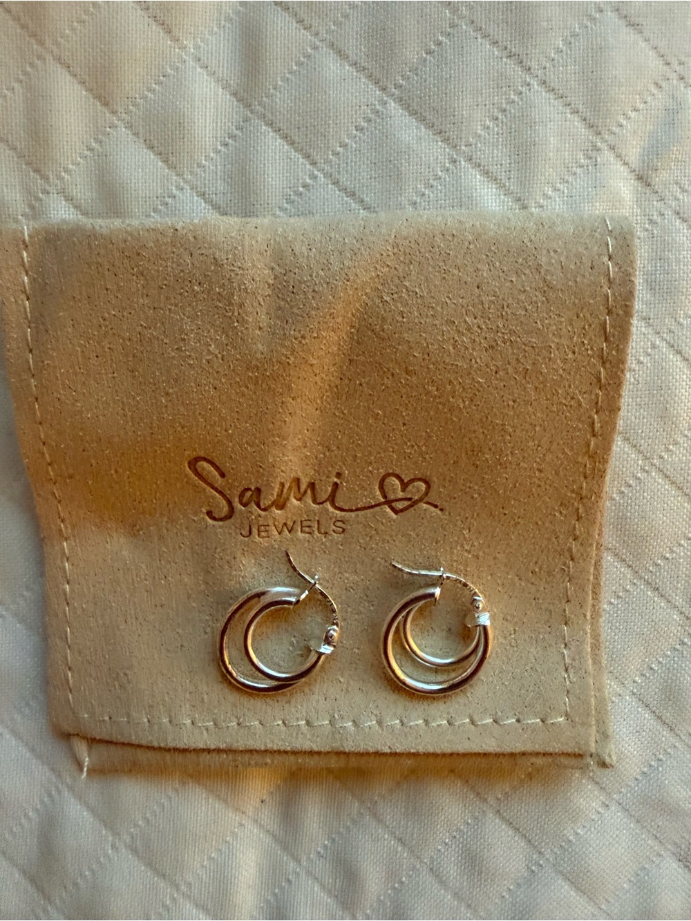 Classic Double-Hoop Silver Earrings - Women's Jewelry